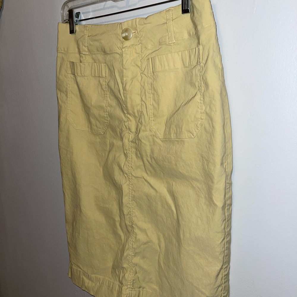 MAEVE BY Anthropologie Light Yellow Pencil Skirt